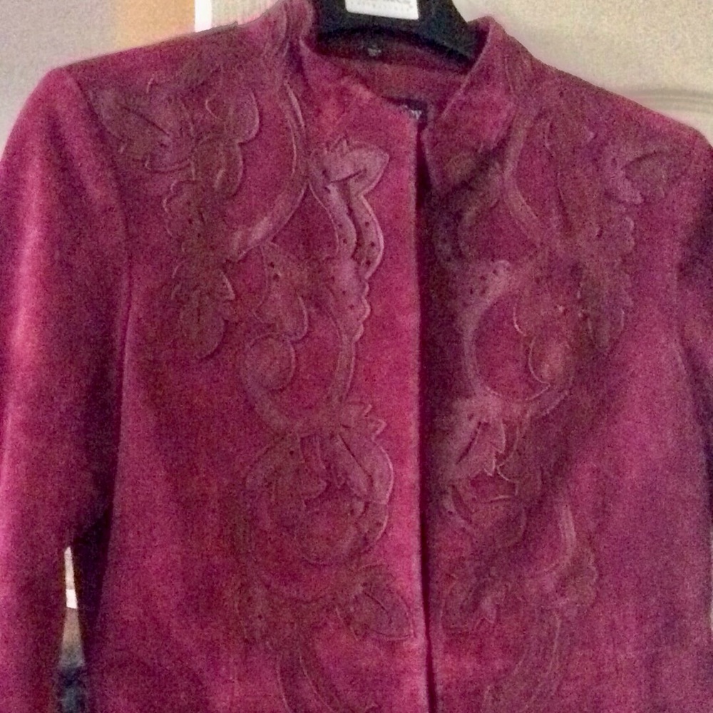 Pamela McCoy Black Label suede Coat